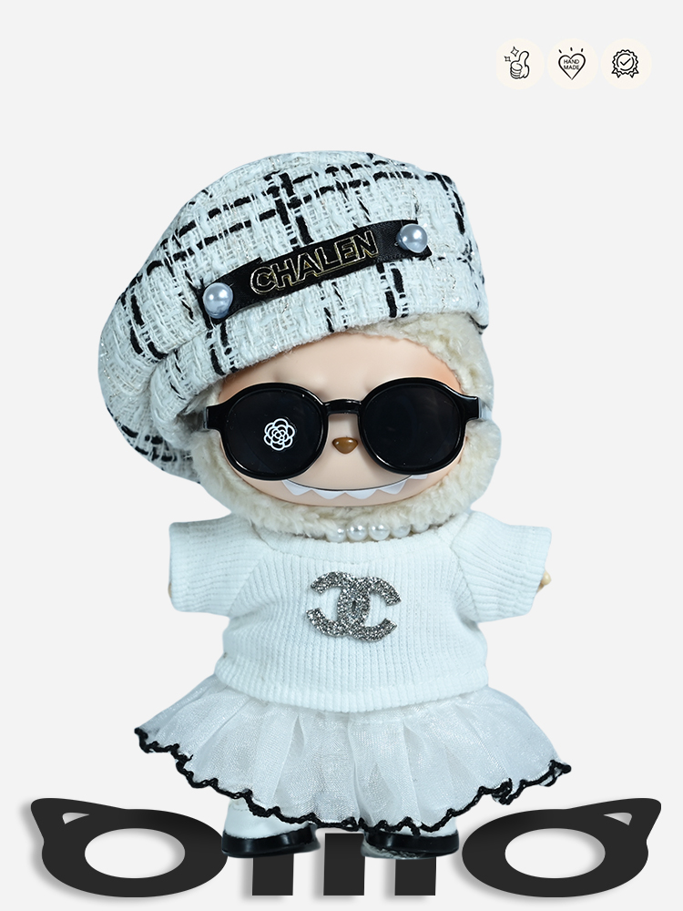 LABUBU Clothes Chanel Elegant Princess Set
