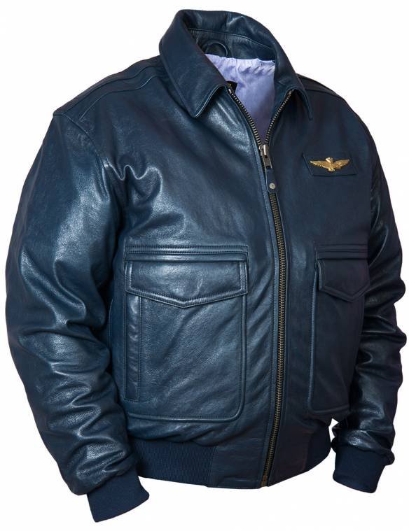 ITALIAN NAVY AIR FORCE AVIATOR LEATHER JACKET