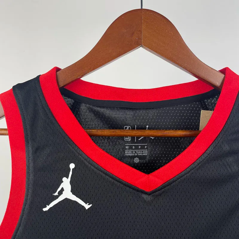 23-24 Rockets McGRADY #1 Black Top Quality Hot Pressing NBA Jersey (Trapeze Edition)