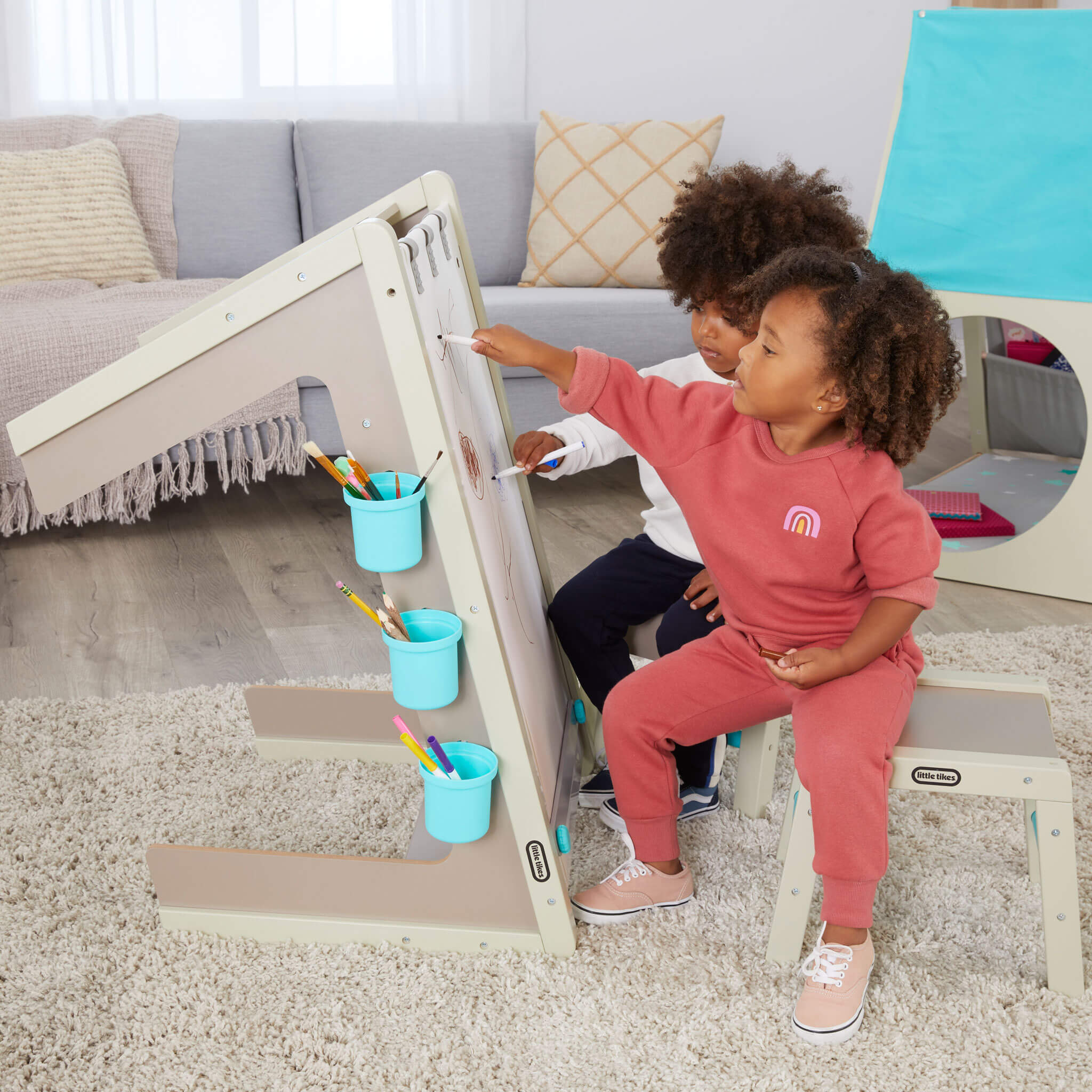 2-in-1 Easel and Art Table - leoleo123123
