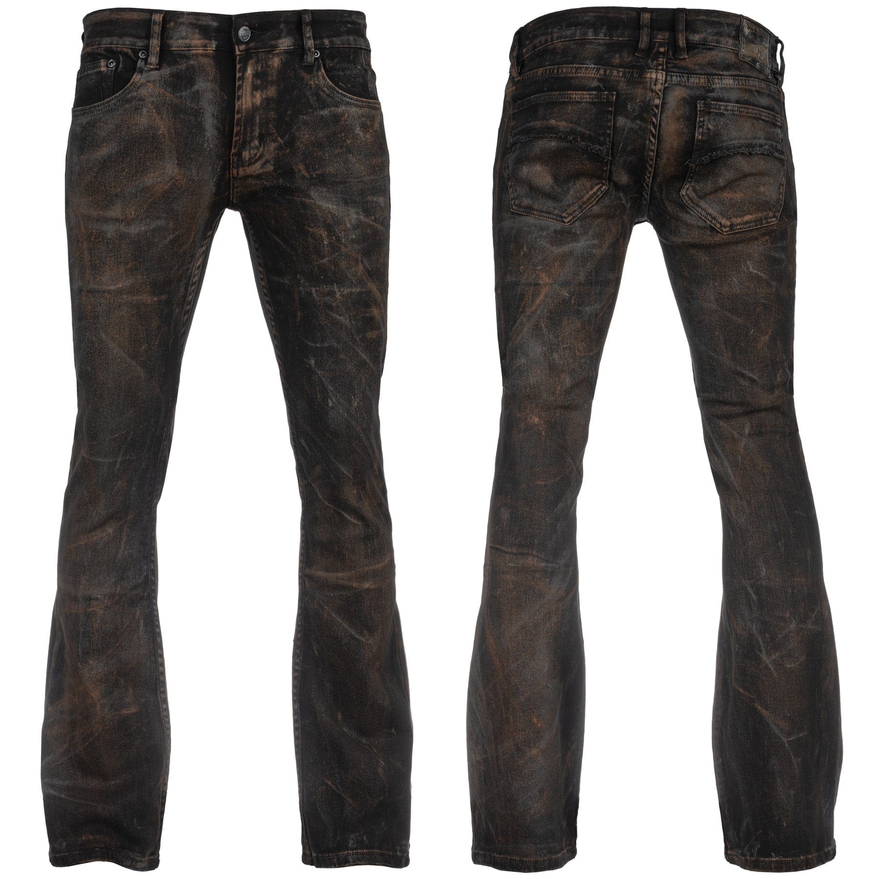 Burnt Umber Smoke Alloy Washed Pants