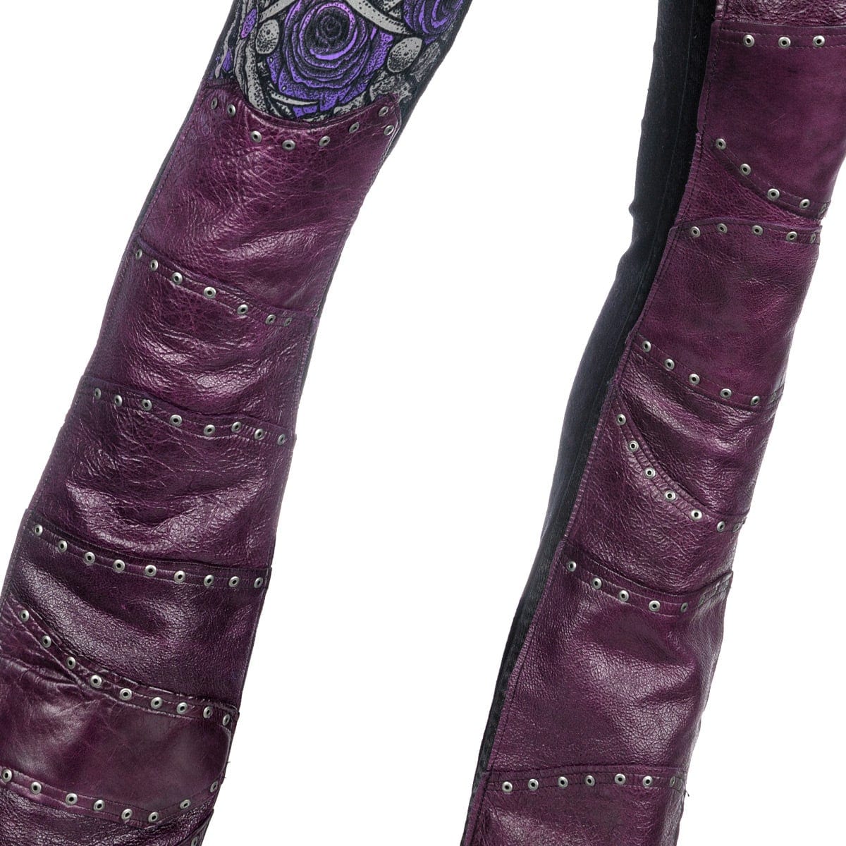 Heartbreaking Bones Purple Rocker Pants