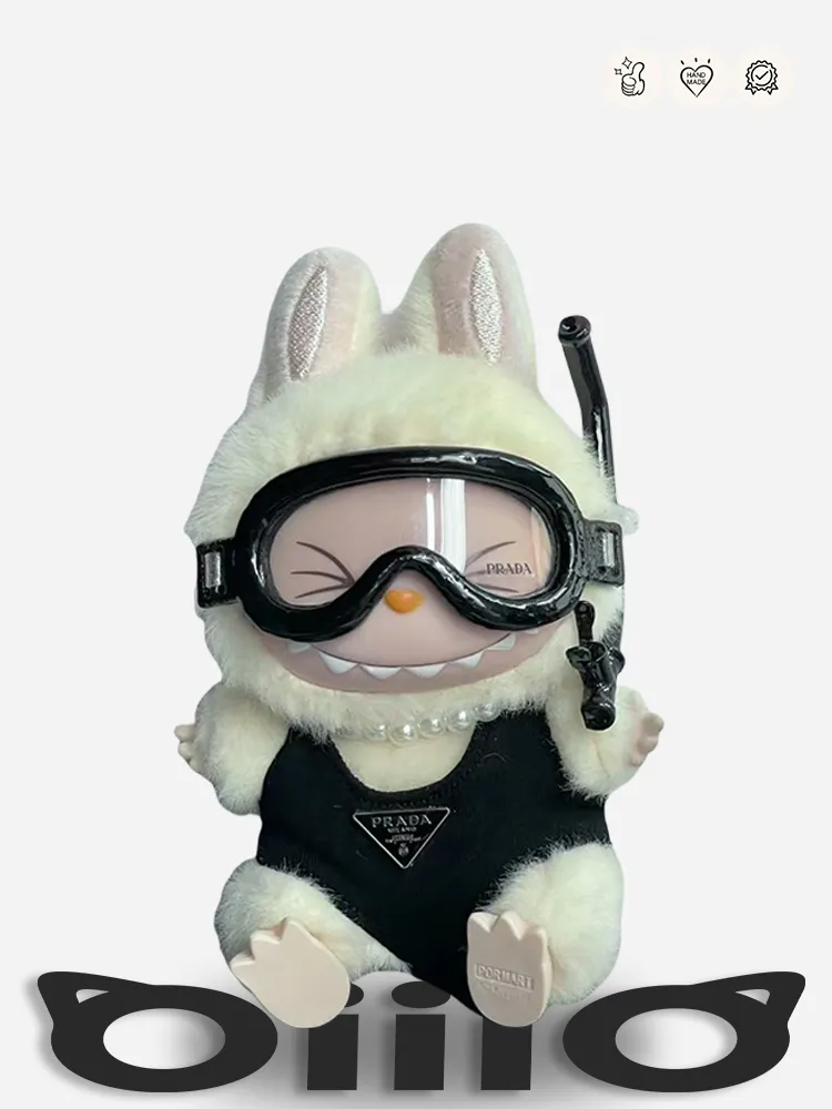 LABUBU Clothes Prada Black Diving Style Ensemble