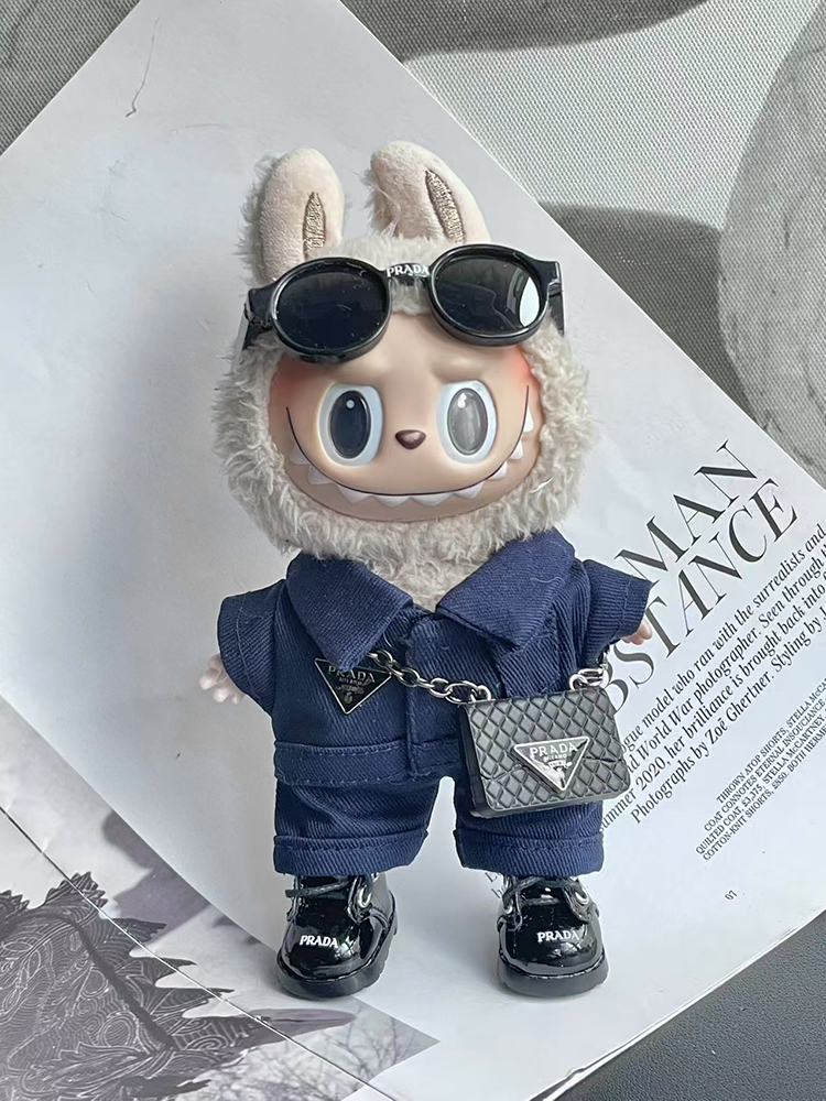 LABUBU Clothes Prada Chic Navy Outfit