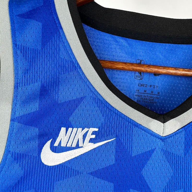 23-24 Magic McGRADY #1 Dark Blue Top Quality Hot Pressing NBA Jersey (Retro Logo)(V领)
