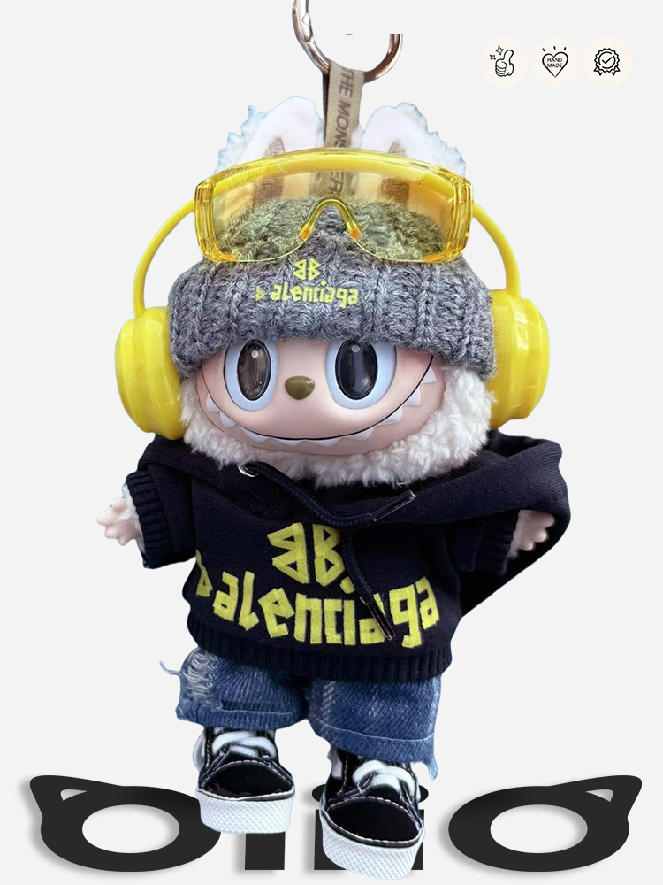 Labubu Clothes Balenciaga Cool Hip - hop Look
