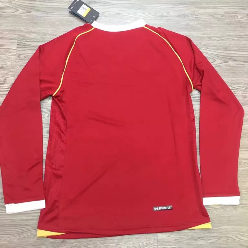 2006-2007 Man Utd Home long sleeve Retro soccer jersey