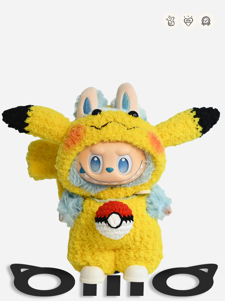 LABUBU Pokémon Pikachu Outfit