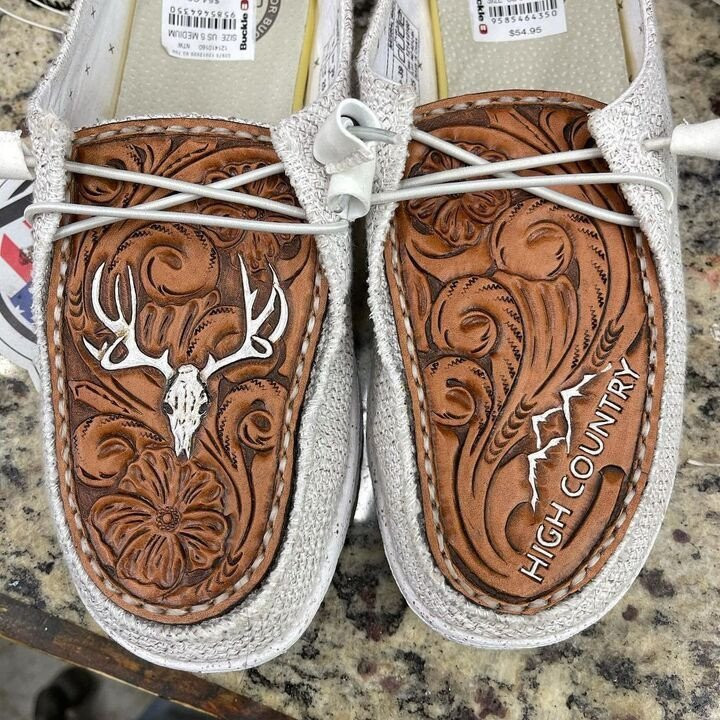 Women's Shoes Leather With Deer