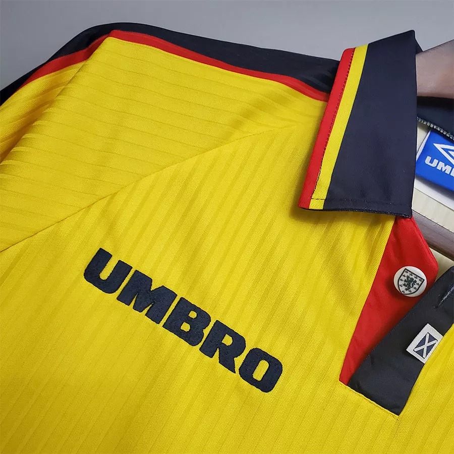1994-1996 Scotland Yellow Retro Soccer Jersey