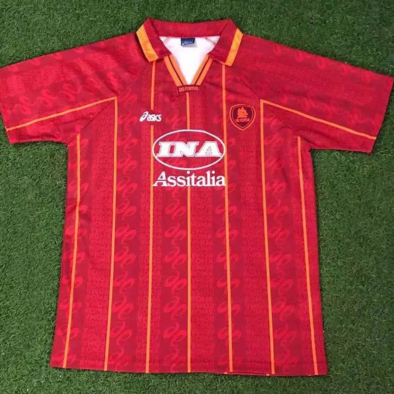 1996-1997 Roma Home Retro Soccer Jersey