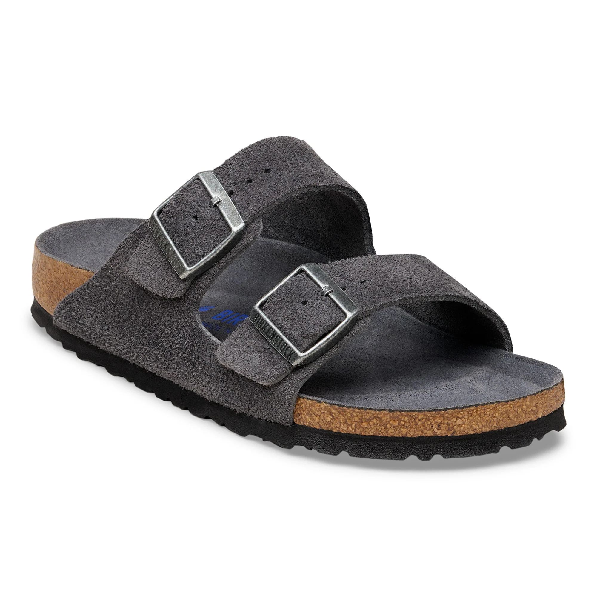 Arizona Soft Footbed Suede Leather Charcoal Tonal FB - leoleo123123