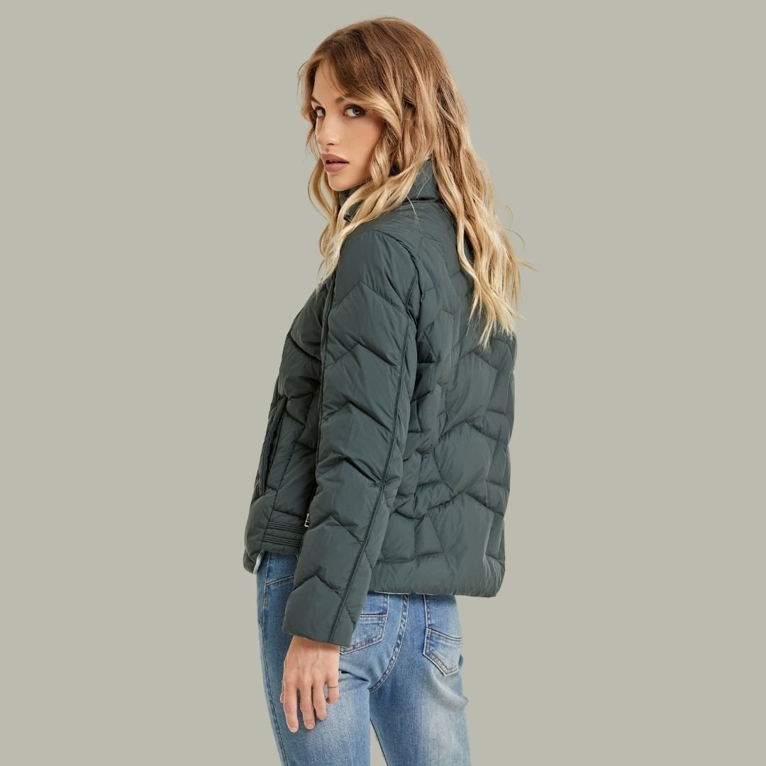 Short Emerald Down Jacket for Women