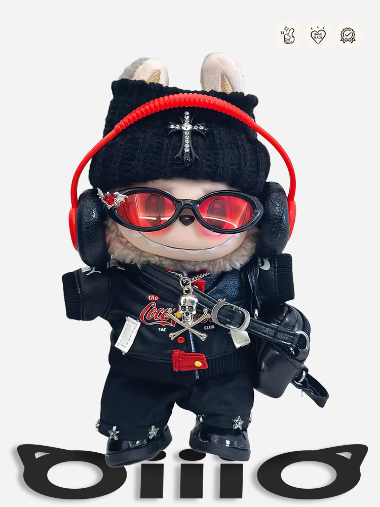 LABUBU CLOTHES CHROMEHEART BLACK HIPPOP START