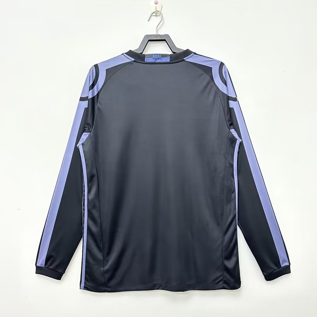 2016-2017 RMA Away Black Long sleeves Retro Soccer Jersey