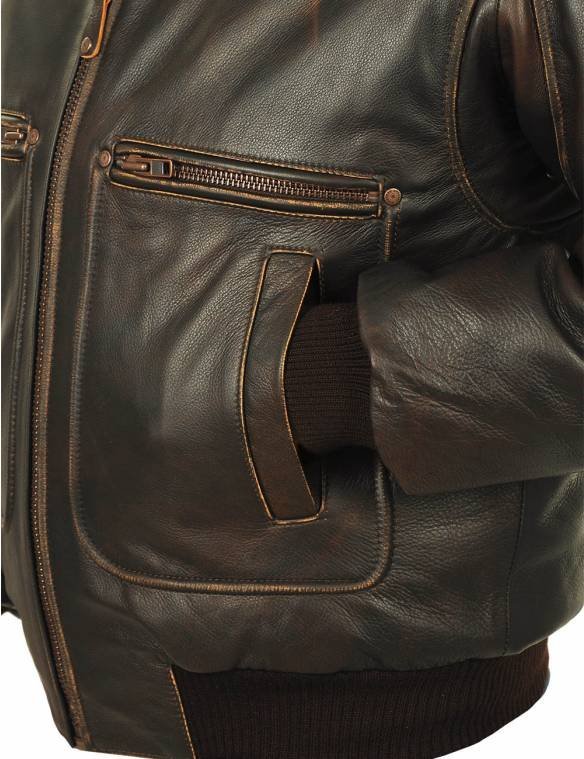TOP GUN 3G FLIGHT LEATHER JACKET
