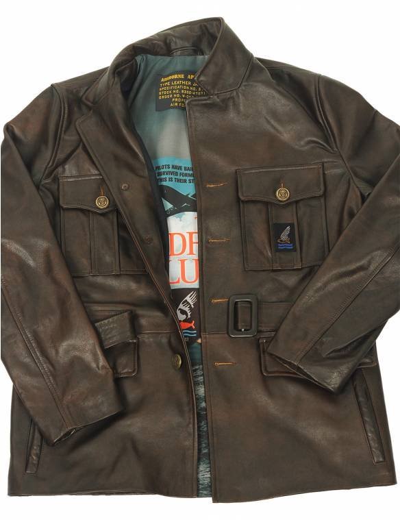 RAF GOLDFISH LEATHER COAT