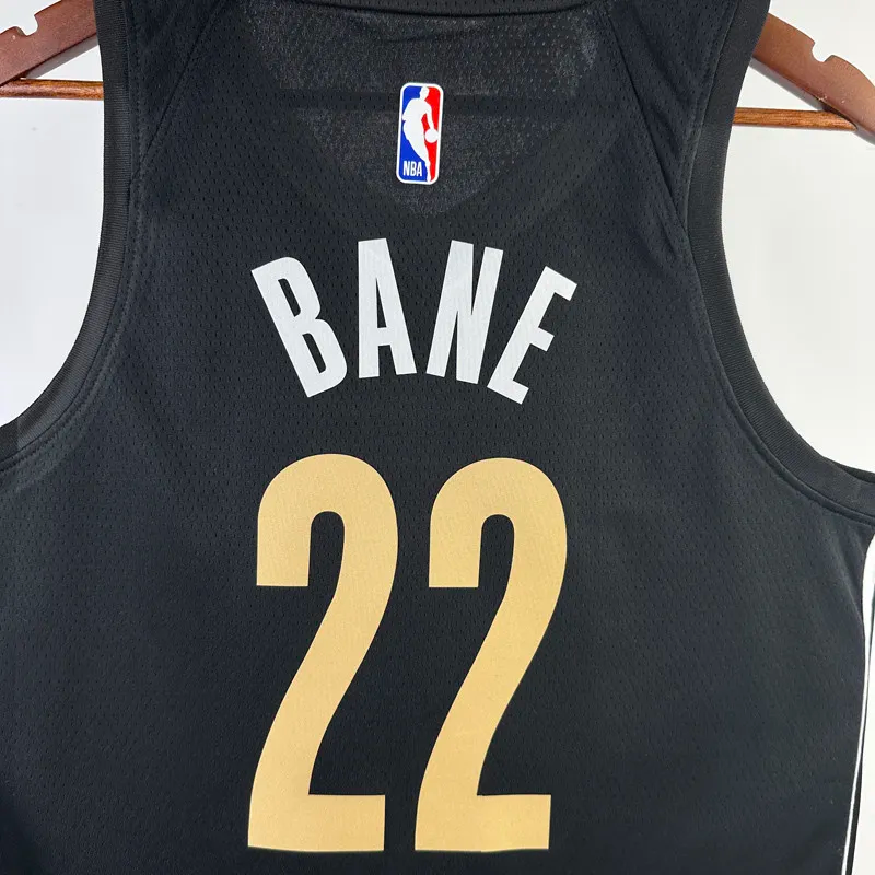 23-24 Grizzlies BANE #22 Black City Edition Top Quality Hot Pressing NBA Jersey