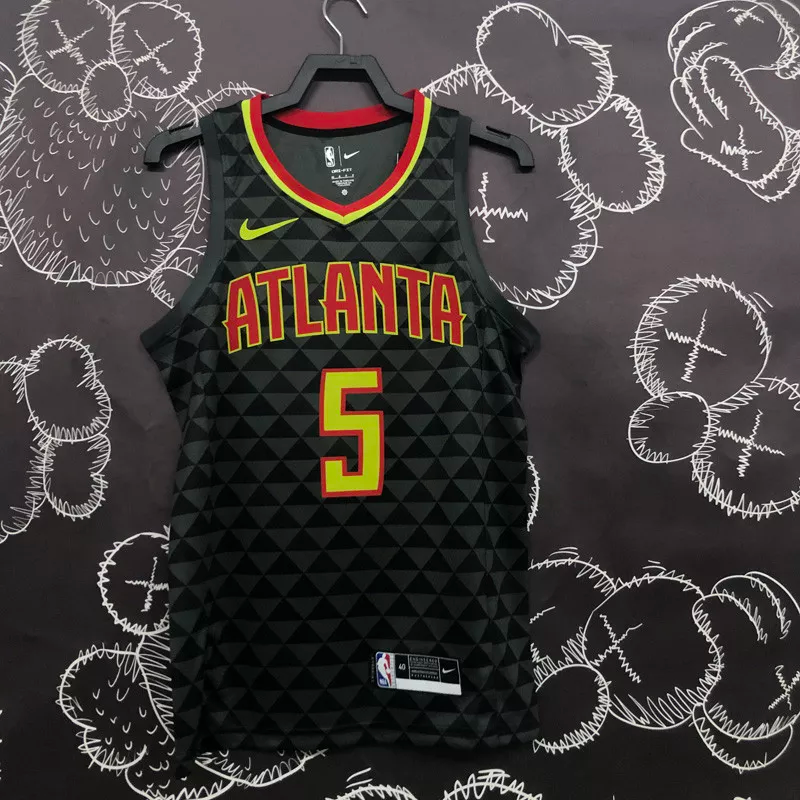HAWKS MURRAY #5 Black Top Quality Hot Pressing NBA Jersey