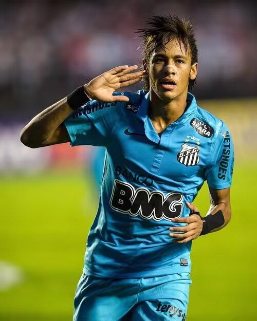 2012-2013 Santos FC Blue Retro Soccer Jersey
