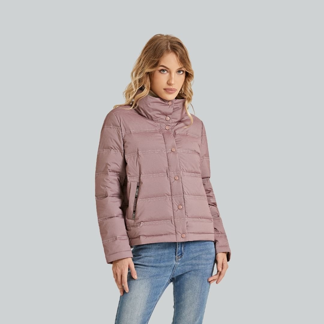 Short Saint Laurent Purple  Down Jacket for Women