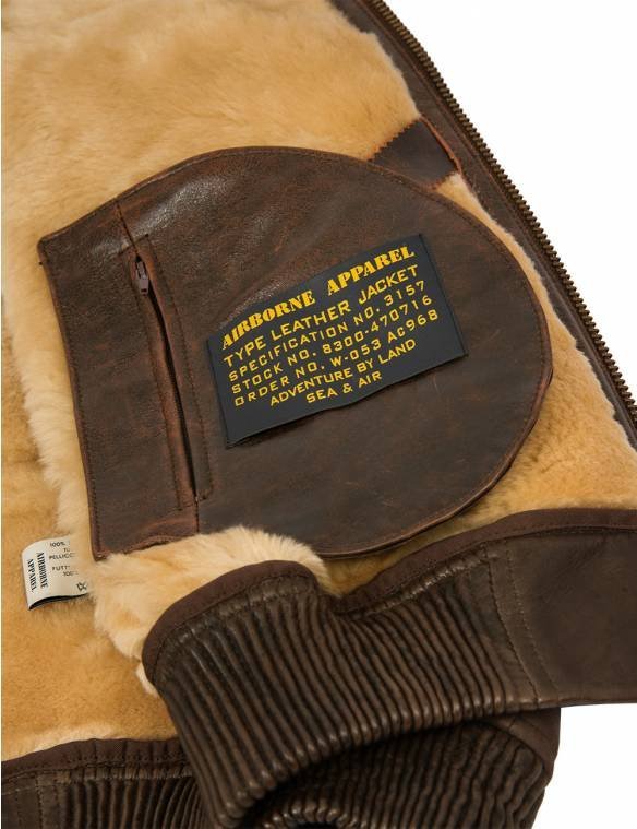 B-15 FAST EAGLE SHEEPSKIN FLIGHT JACKET