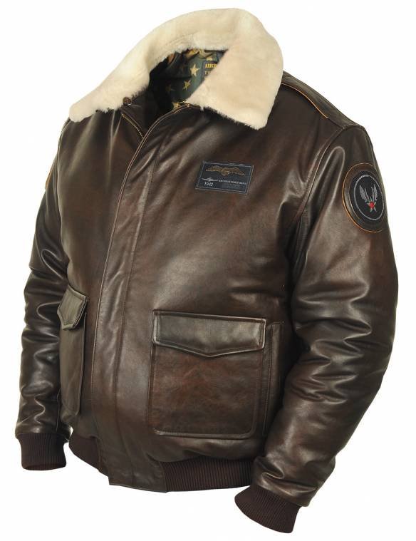 A-2 NORTH AMERICAN FLIGHT LEATHER JACKET DOUBLE COLLAR