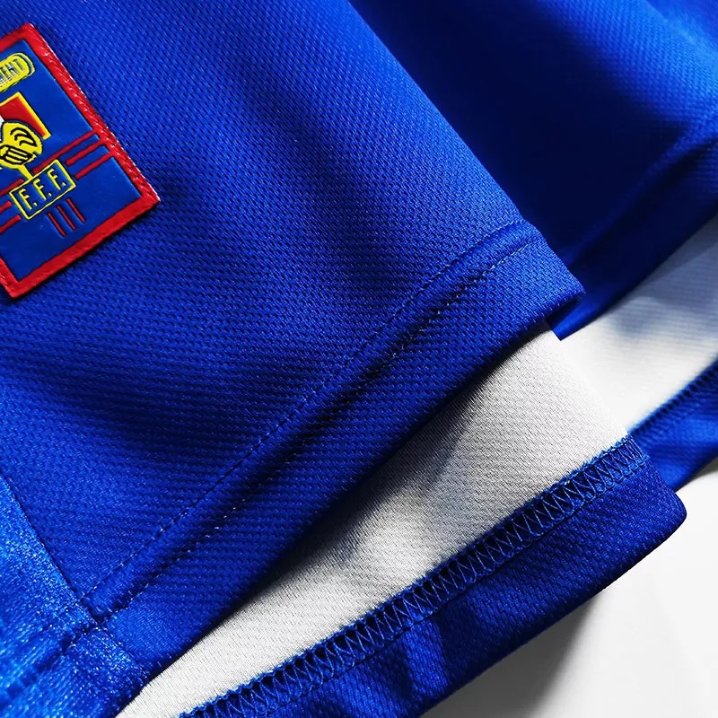1998 ZIDANE #10 France Home Blue Retro Soccer Jersey