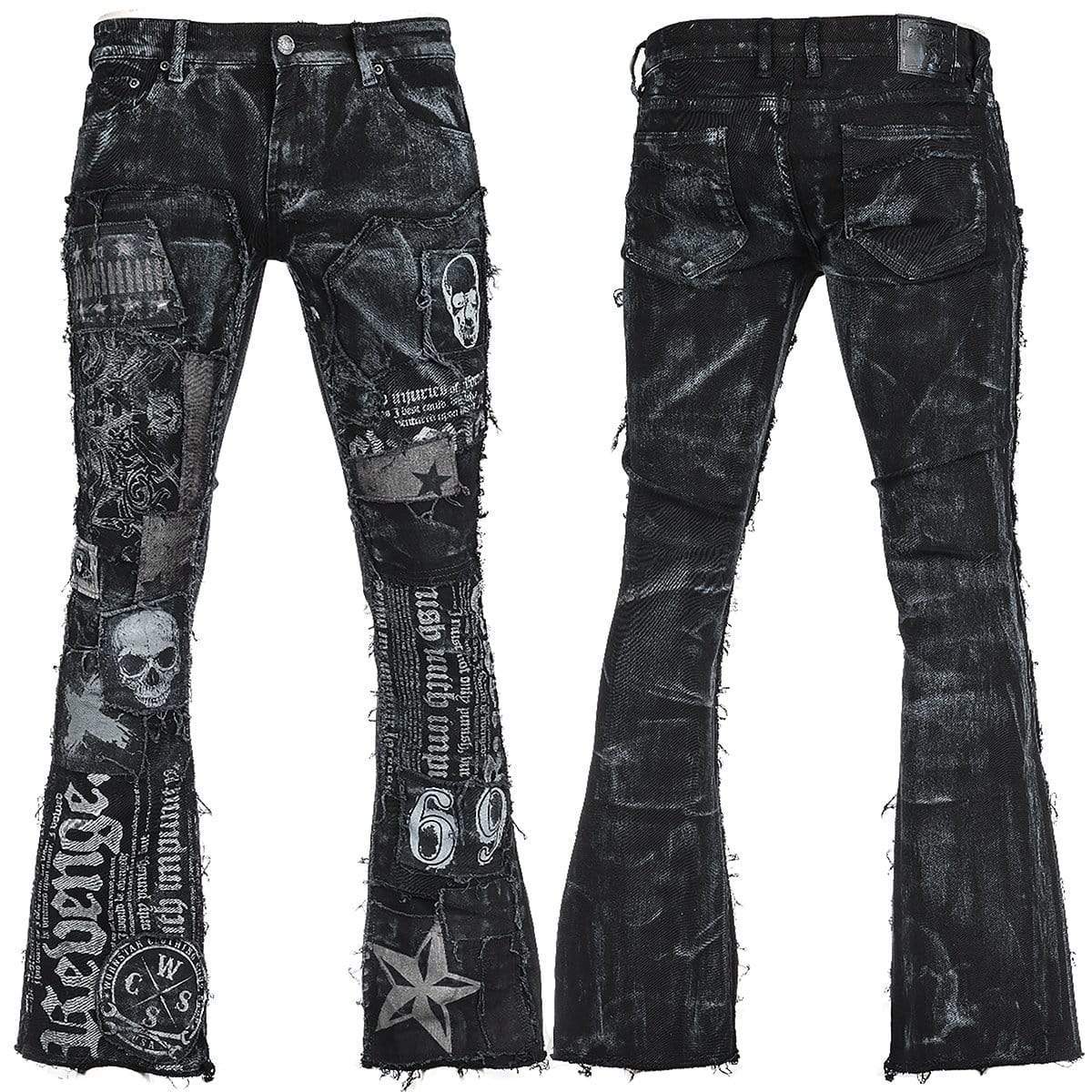 Pants - Chaos Gray Patchwork
