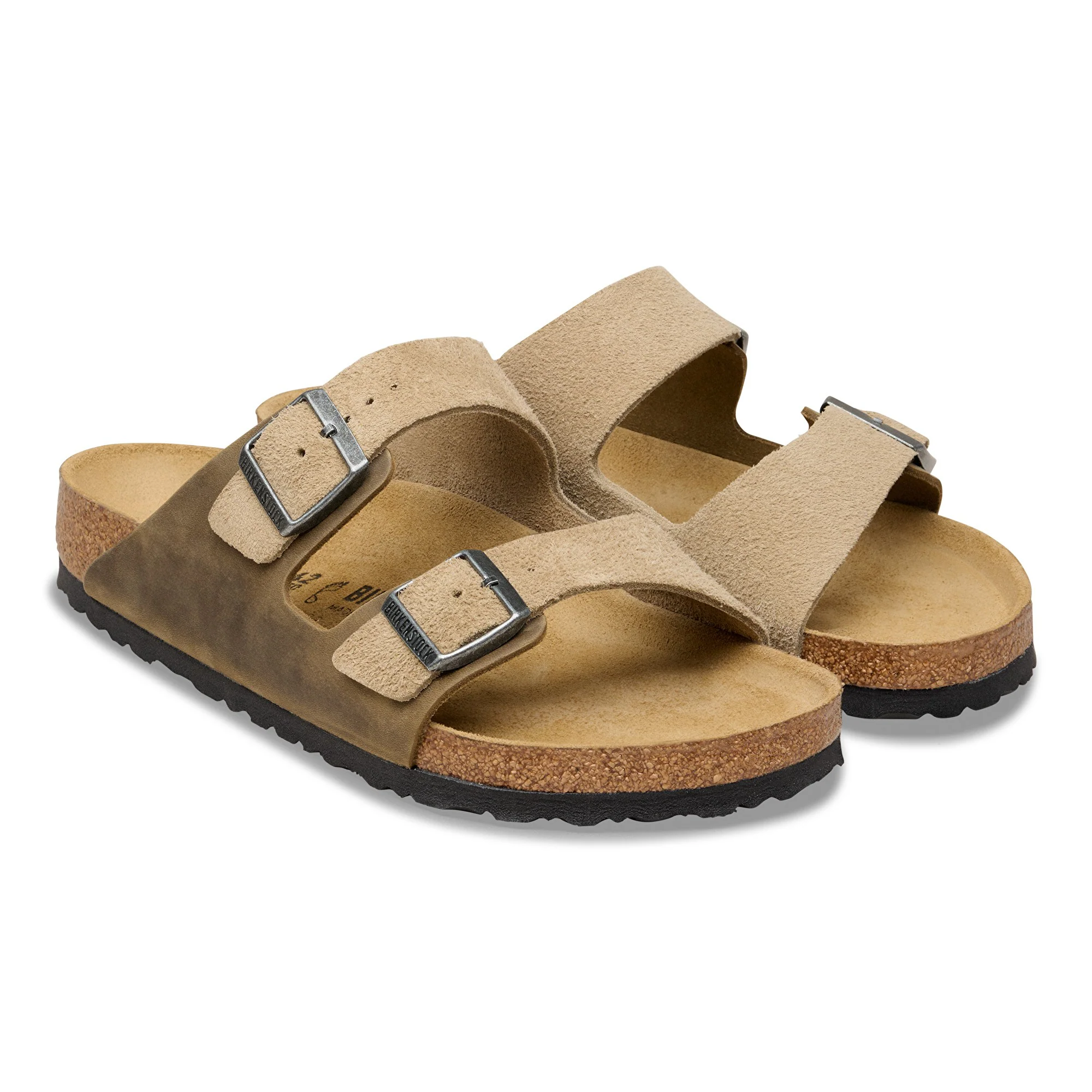 Arizona BS Mixed Leather Faded Khaki - leoleo123123