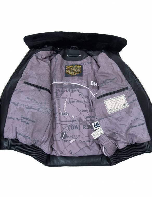 TOP GUN 2 FLIGHT LEATHER JACKET BLACK