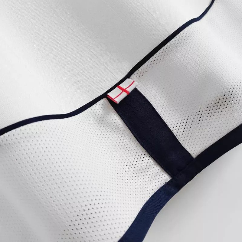 2002 England Home Retro Long Sleeve Soccer Jersey