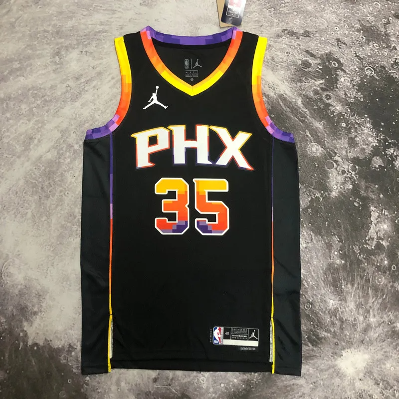 22-23 SUNS DURANT #35 Black Top Quality Hot Pressing NBA Jersey(Trapeze Edition)