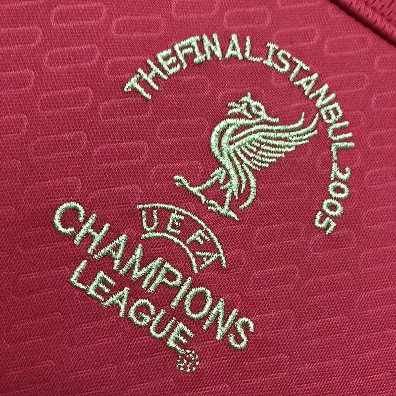 2005 LIV Red Champions Retro Soccer Jersey