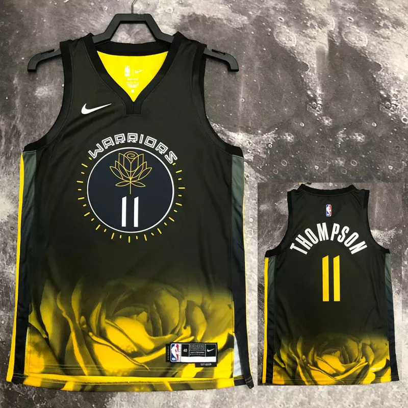 22-23 WARRIORS THOMPSON #11 Black City Edition Top Quality Hot Pressing NBA Jersey