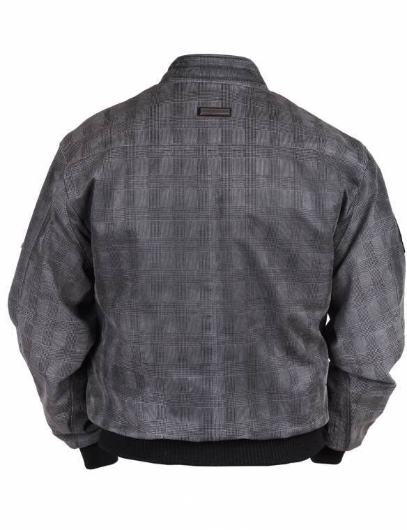 TIGERS PRINTED SUEDE BOMBER LEATHER JACKET