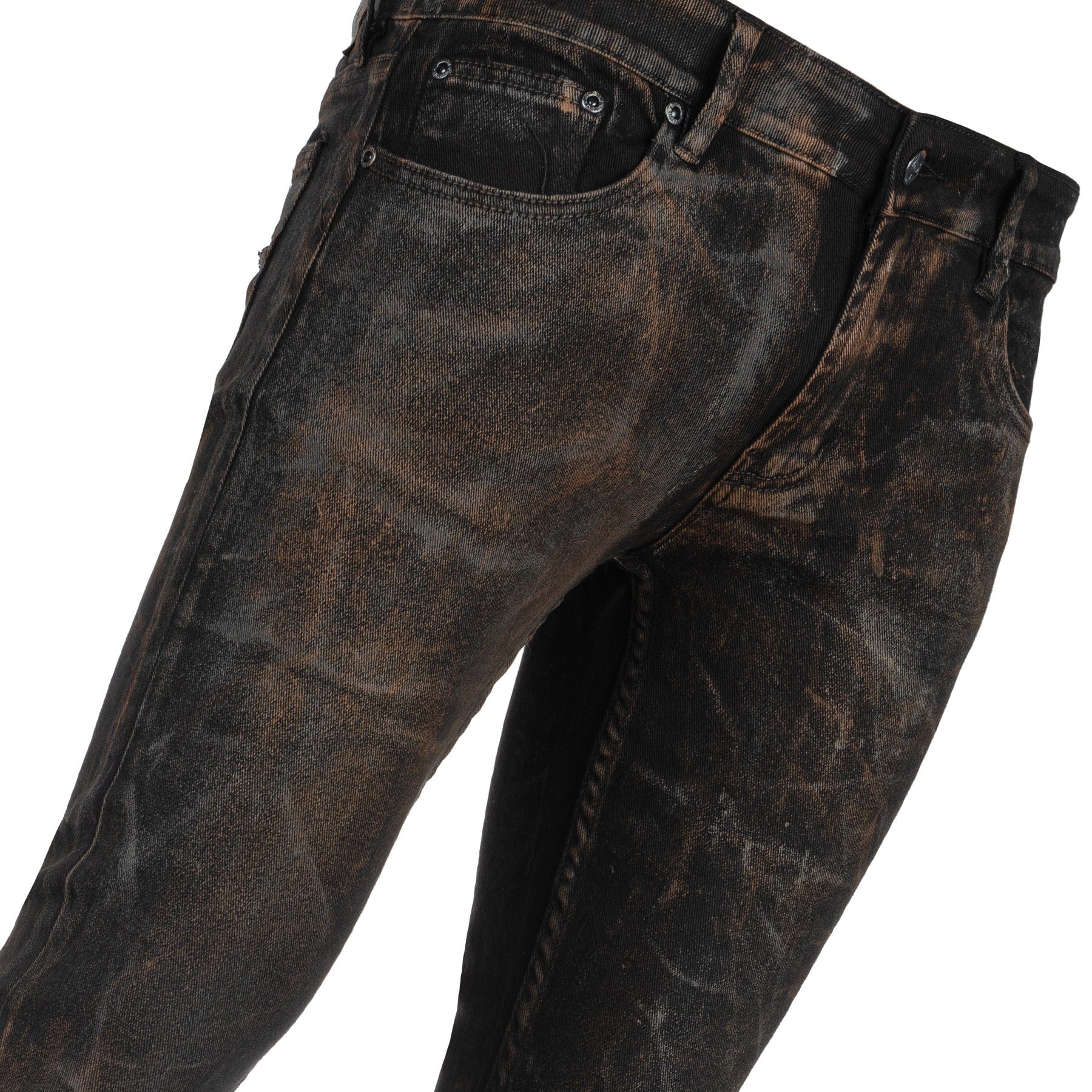 Burnt Umber Smoke Alloy Washed Pants