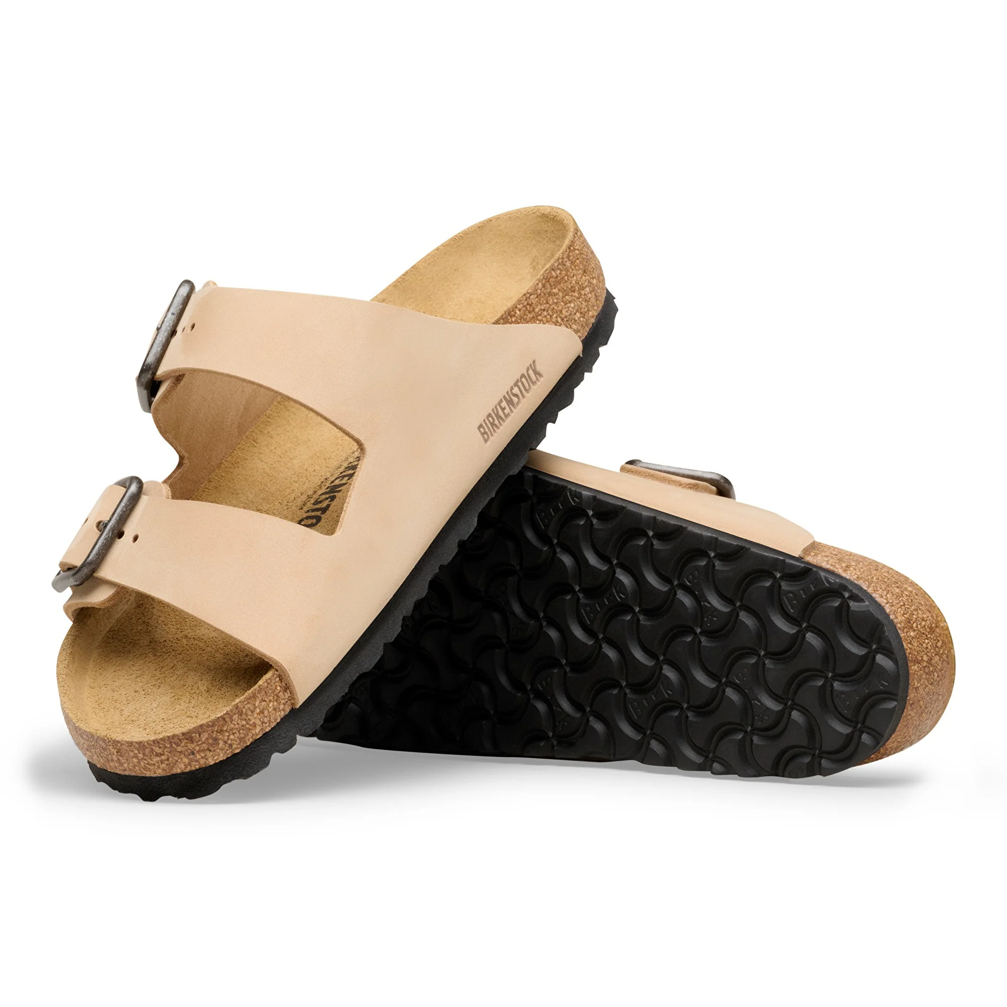 Arizona Wire Buckle Nubuk Leather Sandcastle - leoleo123123