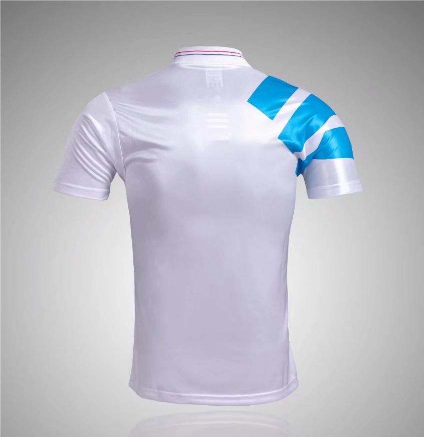 1992-1993 Marseille Home Retro Soccer Jersey