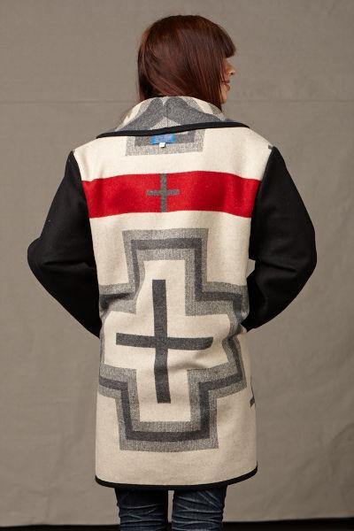 Kraff's Reversible Wool Car Coat, San Miguel