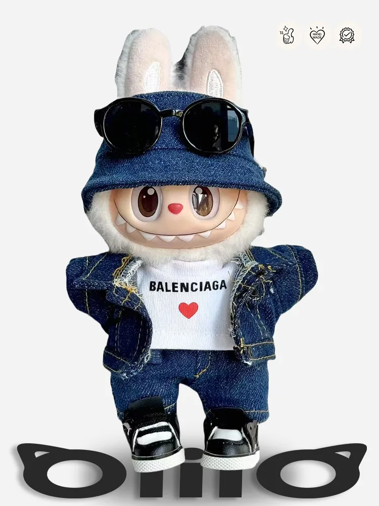 LABUBU Clothes Balenciaga Chic Denim Outfit