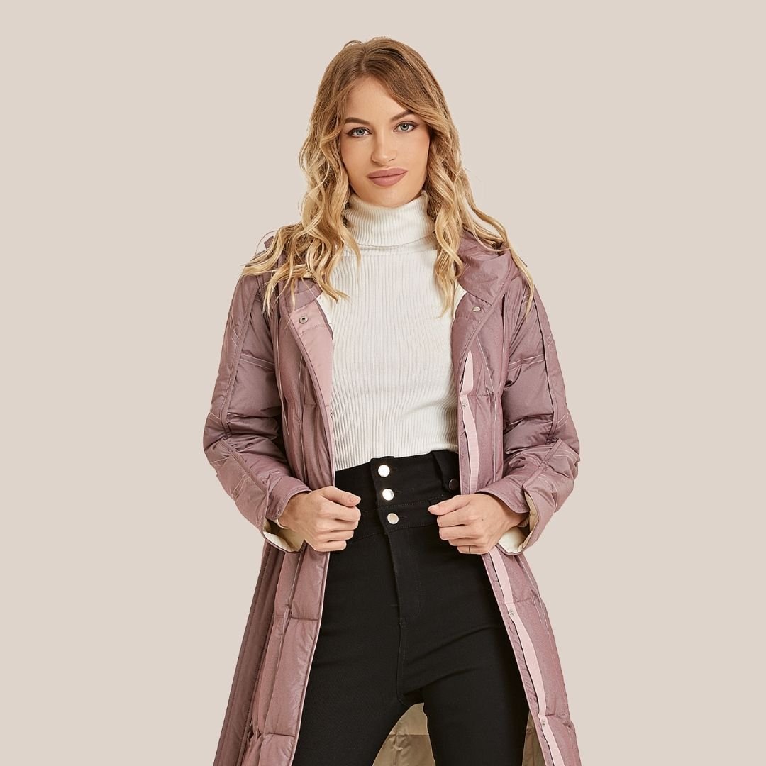 Longer Saint Laurent Purple  Down Jacket for Women