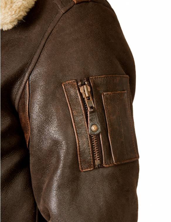 B-15 FAST EAGLE SHEEPSKIN FLIGHT JACKET