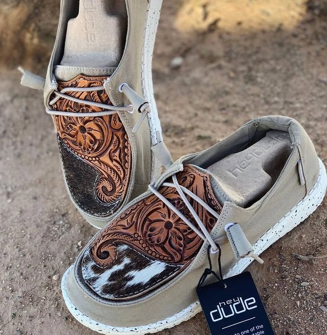 Women's Shoes Custom Wendy Leather Cowhide Patchwork