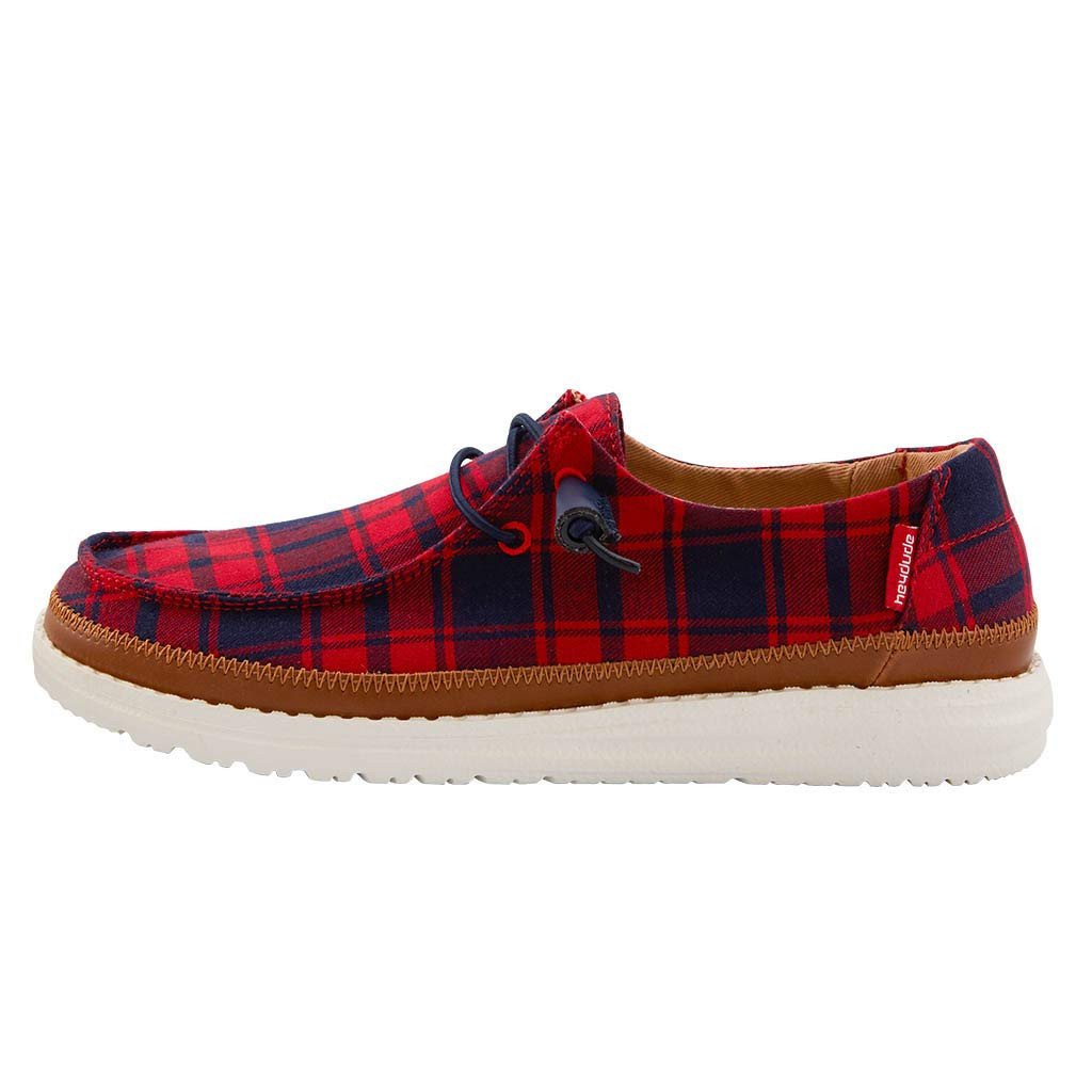 Women's Shoes Wendy Tartan Red