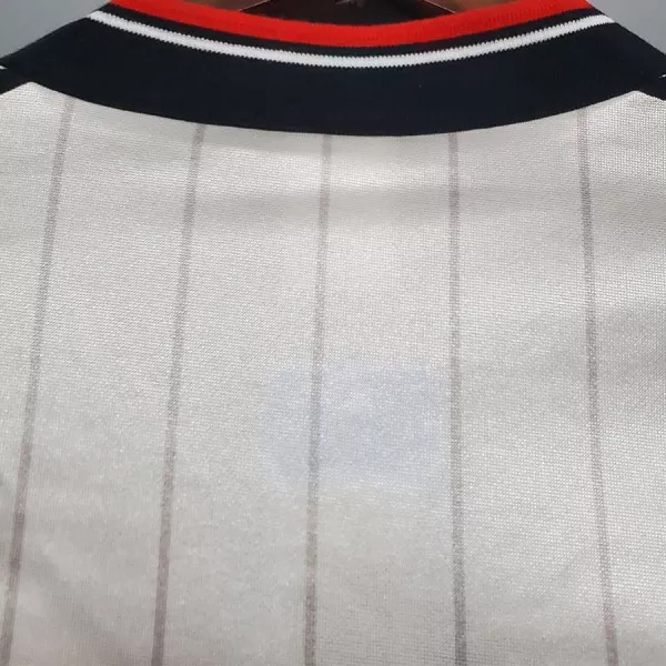 1983 Man Utd Away White Retro Soccer Jersey
