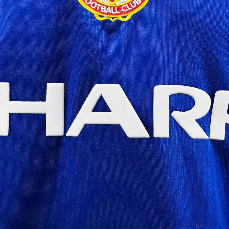 1985 Man Utd Third Blue Retro Soccer Jersey