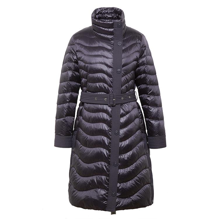 Longer Dark Purple Women's Down Jacket