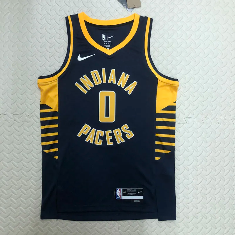 22-23 Indiana Pacers POYTHRESS #0 Black Top Quality Hot Pressing NBA Jersey
