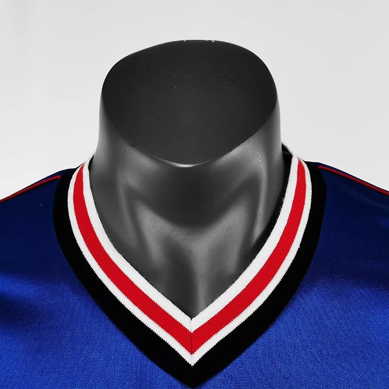 1985 Man Utd Third Blue Retro Soccer Jersey
